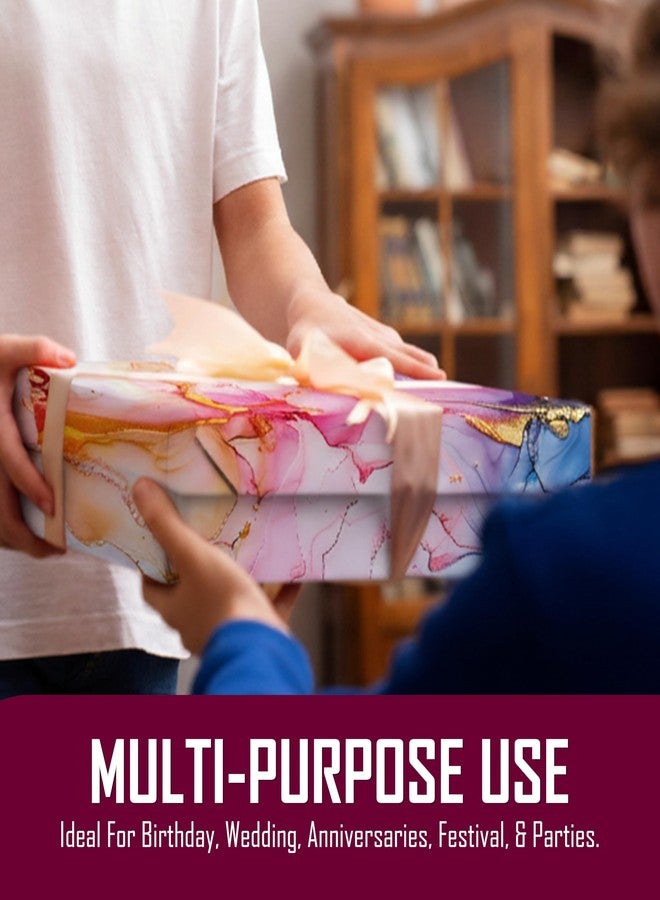 KOSY ورق تغليف هدايا كوزي، عبوة من 5 أوراق، ألوان متعددة سادة، 70×45 سم، بلمسة نهائية لامعة، ورق تغليف فاخر للهدايا، مناسب لأعياد الميلاد، وحفلات الزفاف، وديوالي، والذكرى السنوية، ورق تغليف متين لتغليف الهدايا والأعمال الفنية والحرفية - Image 5